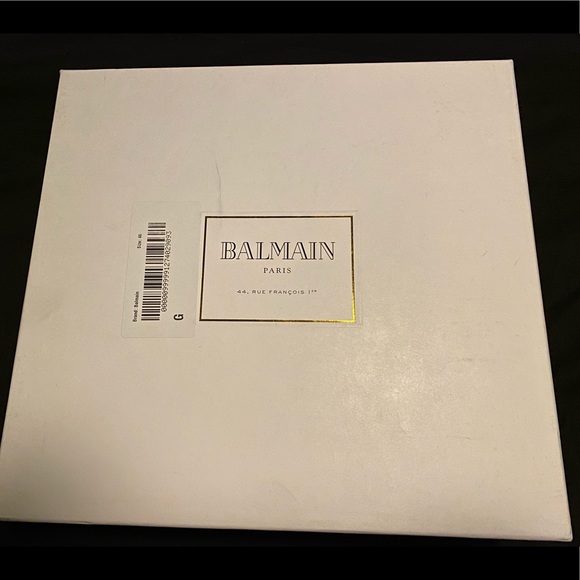 Balmain Men’s Jeweled Black Velvet Boots - Picture 2 of 4